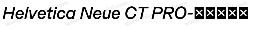 Helvetica Neue CT PRO字体转换